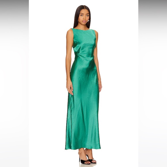 Samsara Maxi Dress in Emerald - Picture 1 of 3